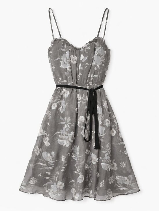 American Eagle Outfitters Dresses & Skirts - American Eagle Outfitters Y2K Gray Floral Dress, Size 2